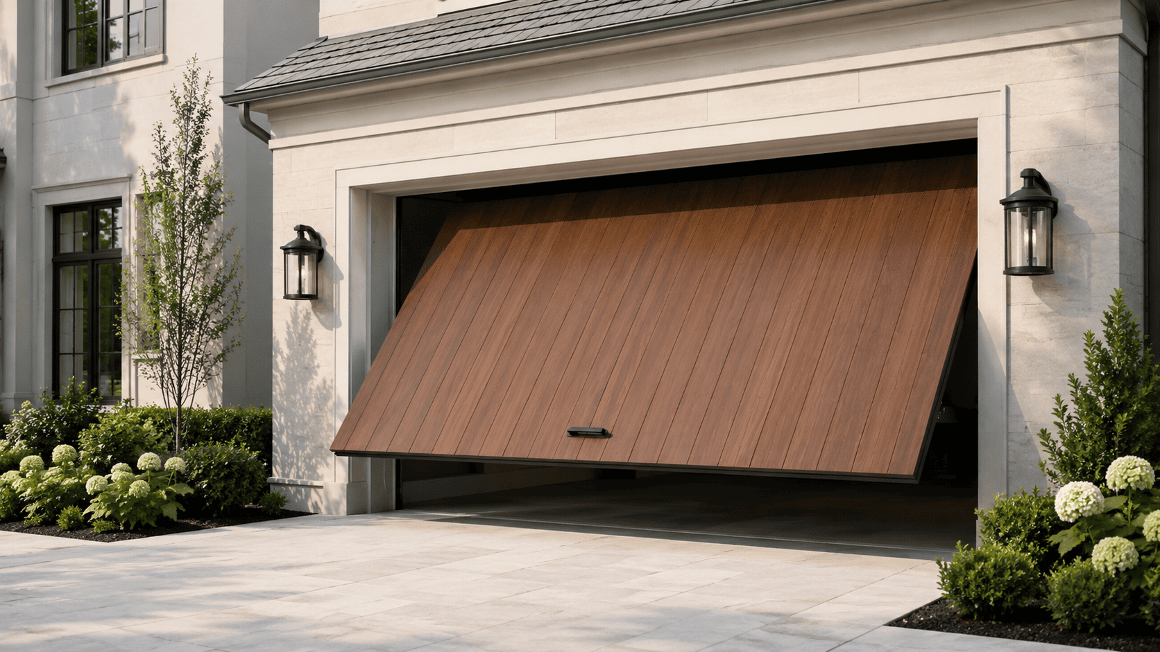 Garage door repair in progress — Oakleigh